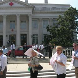 Click to view album: Demonstration at the American Red Cross